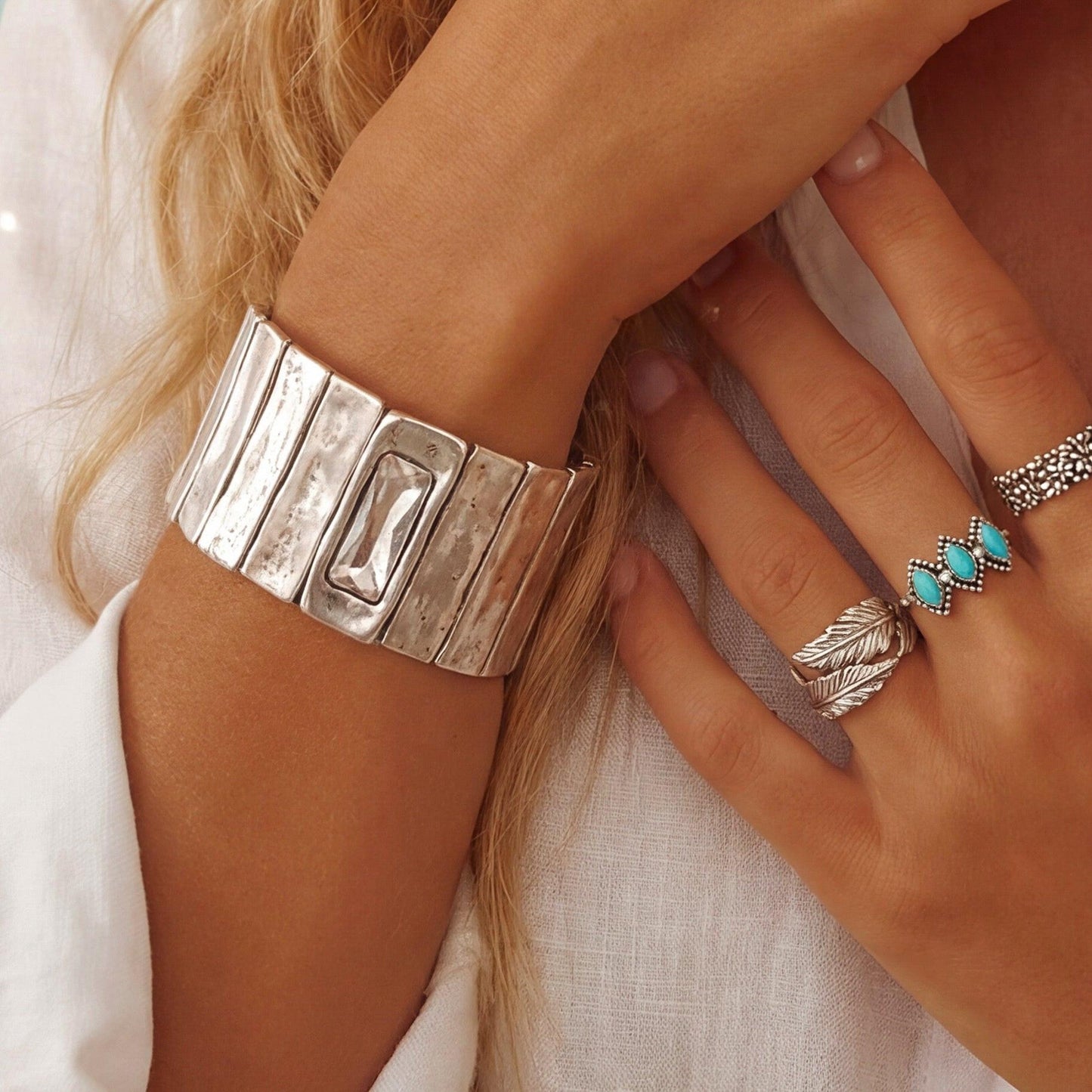 Ischia bracelet ZAMAC jewelry - Handmade jewelry for lovers of natural, clean shapes..