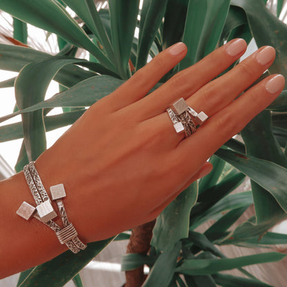Messina bracelet ZAMAC jewelry - Handmade jewelry for lovers of natural, clean shapes.