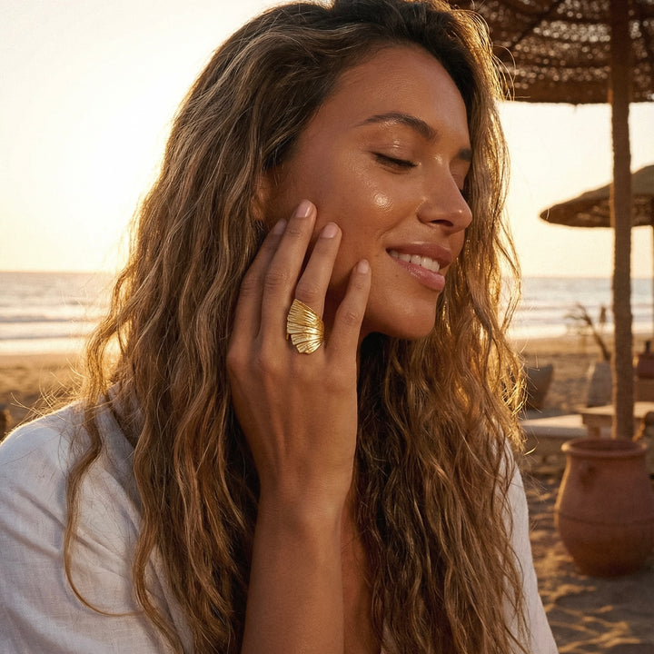 Seychelles-gold gyűrű