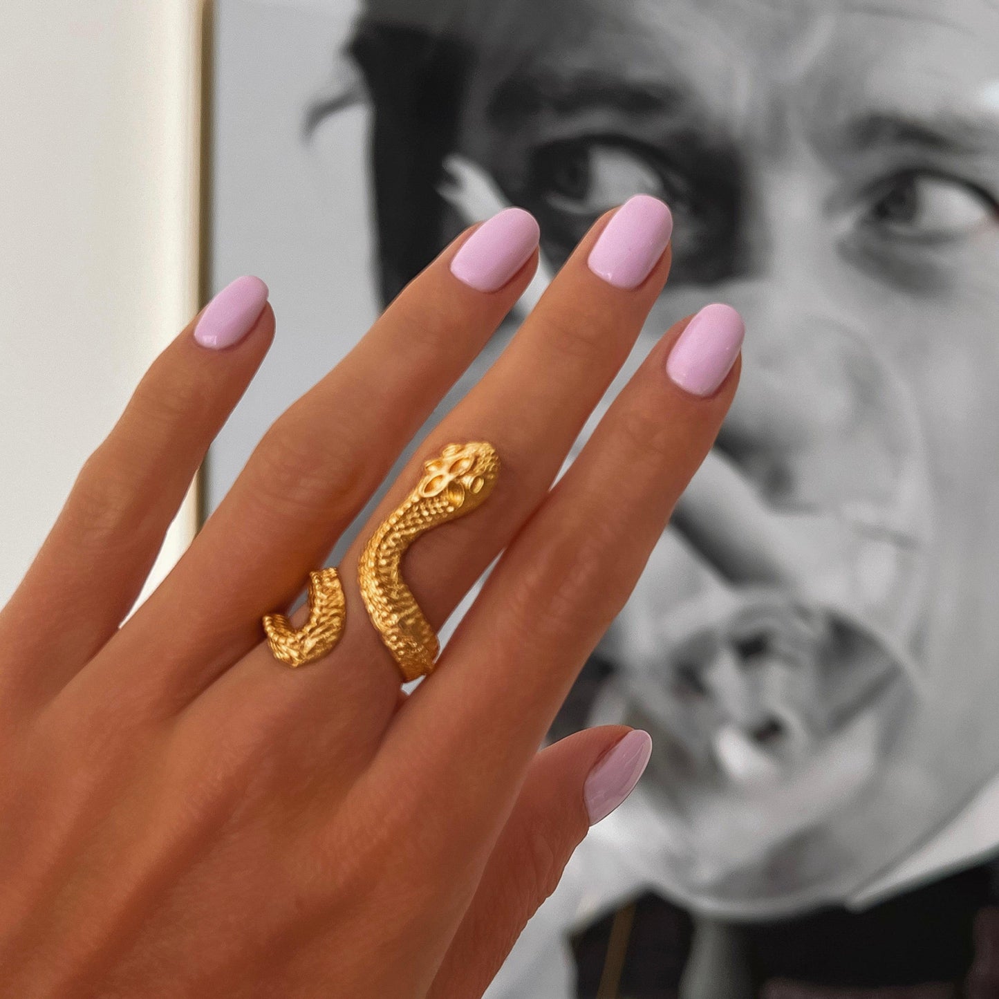 Rome-gold ring ZAMAC jewelry - Handmade jewelry for lovers of natural, clean shapes..