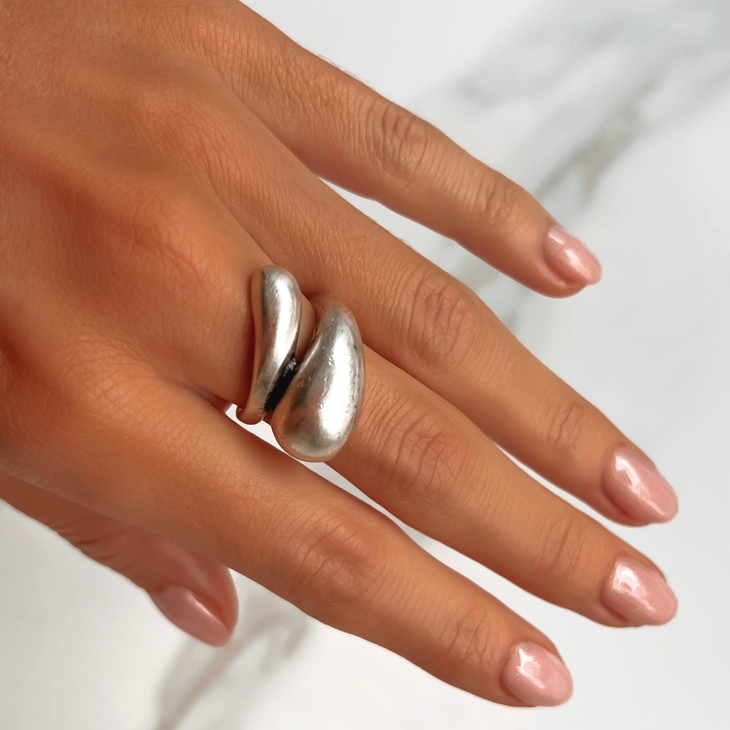 Copacabana ring ZAMAC jewelry - Handmade jewelry for lovers of natural, clean shapes..