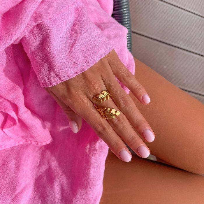 Havana-gold ring ZAMAC jewelry - Handmade jewelry for lovers of natural, clean shapes..
