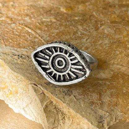 Mykonos ring ZAMAC jewelry - Handmade jewelry for lovers of natural, clean shapes..