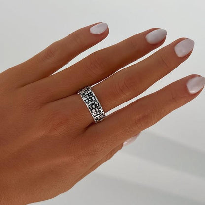 Albenga ring ZAMAC jewelry - Handmade jewelry for lovers of natural, clean shapes..