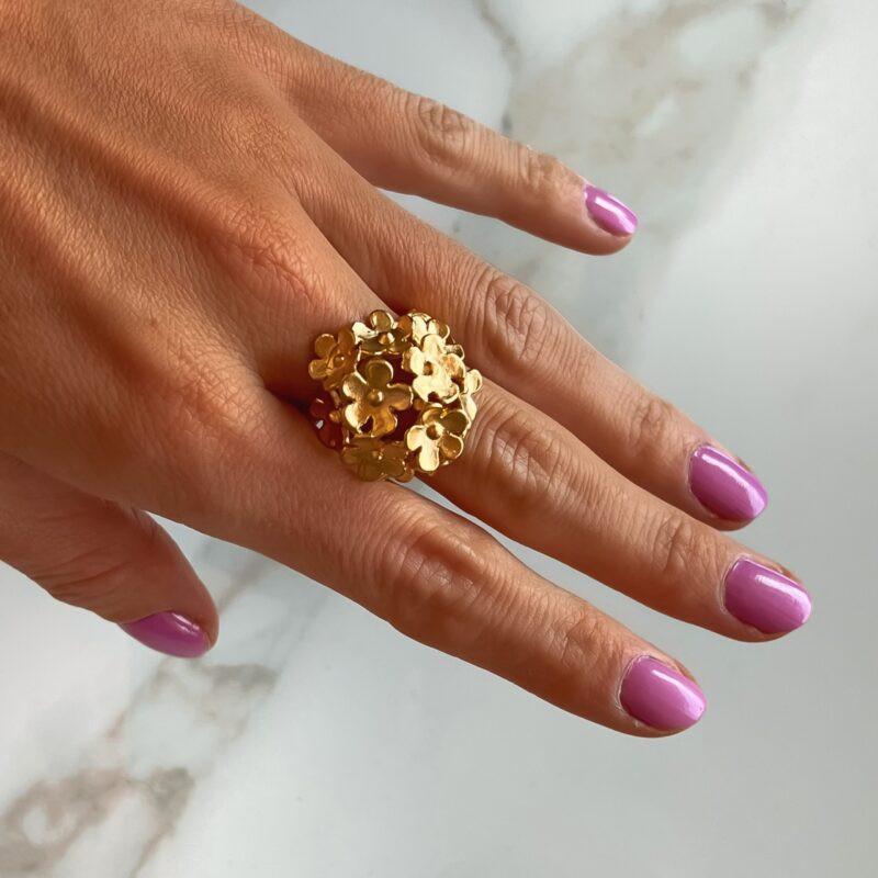 Florence-gold ring ZAMAC jewelry - Handmade jewelry for lovers of natural, clean shapes..