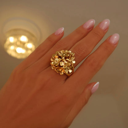 Florence-gold ring ZAMAC jewelry - Handmade jewelry for lovers of natural, clean shapes..