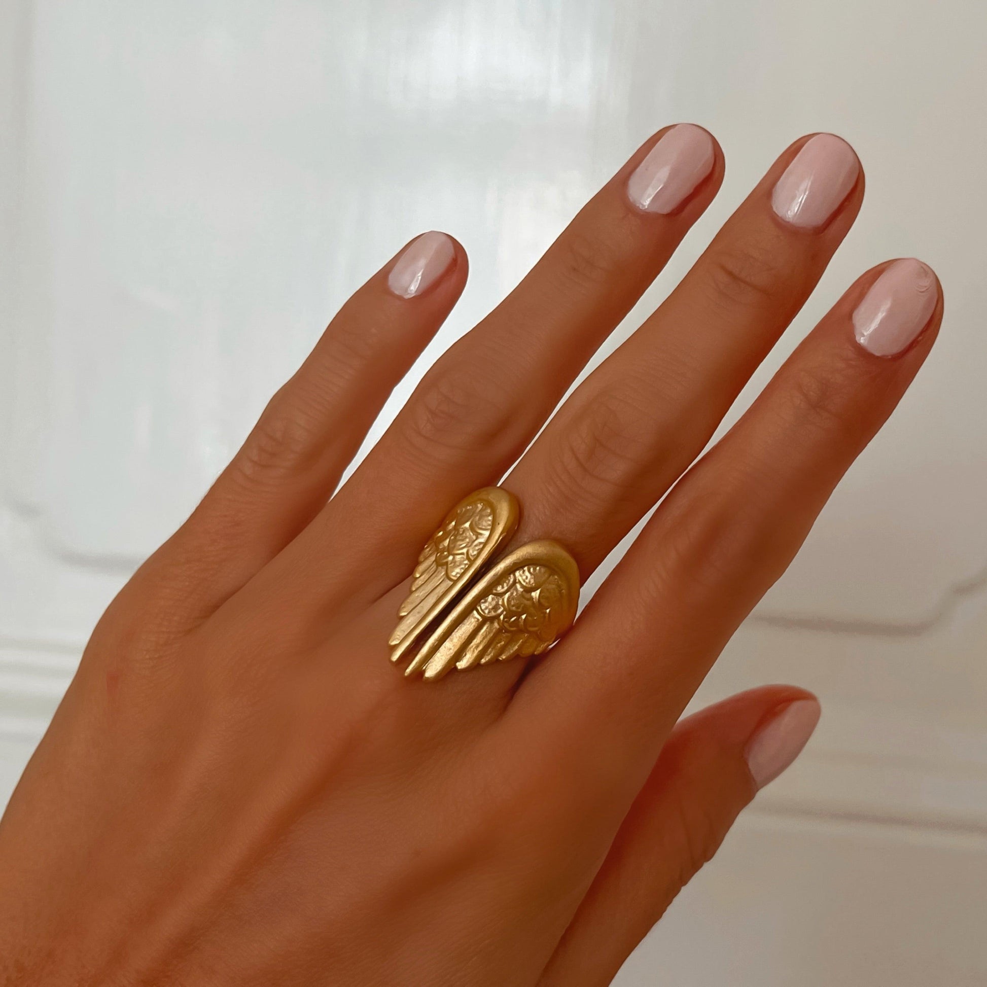 Los Angeles-gold ring ZAMAC jewelry - Handmade jewelry for lovers of natural, clean shapes..