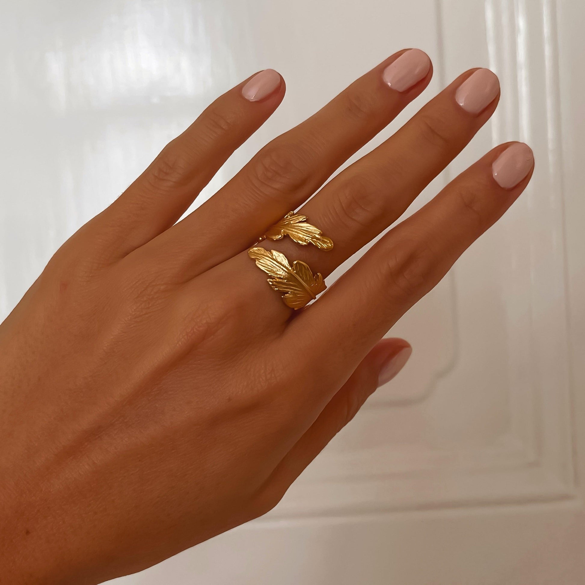 Athens-gold ring ZAMAC jewelry - Handmade jewelry for lovers of natural, clean shapes..
