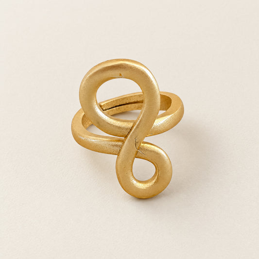 Cali-gold gyűrű- aranyozott, állítható