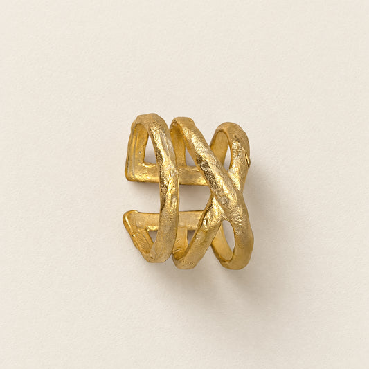 Alassio-gold gyűrű - aranyozott, állítható