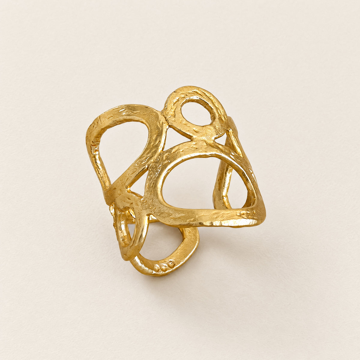 Budva-gold gyűrű - aranyozott, állítható